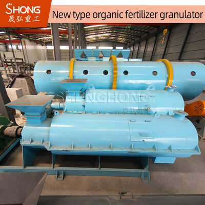 3-5ton / giờ Carbon Steel Organic Fertilizer Granulator với 85% tỷ lệ hạt
