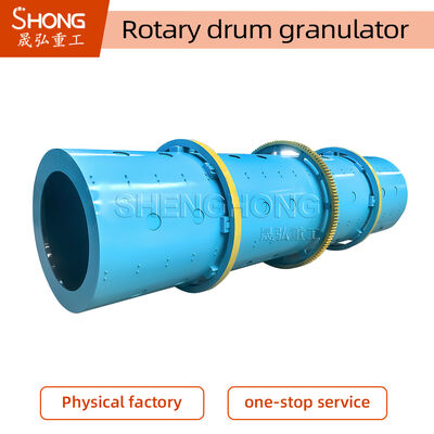 Granulator trống xoay cho sản xuất phân bón NPK với công suất 10 T / H, tỷ lệ hạt 98% và lớp lót chống dính