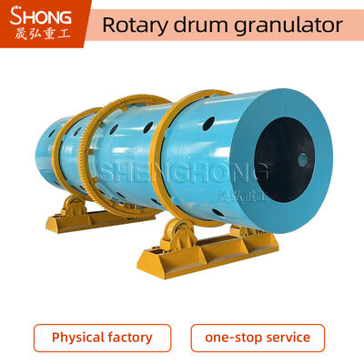 15KW 10t / H Carbon Steel / Stainless Steel Organic Compound Fertilizer Granulating Machine Máy hạt bột