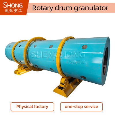 11.5r/min Rotary Drum Granulator cho sản xuất phân bón hỗn hợp có độ bền cao và chống ăn mòn