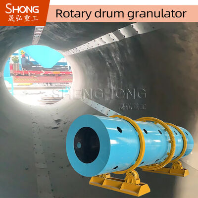 Máy tạo hạt trống quay cho sản xuất phân hữu cơ với tỷ lệ tạo hạt cao, tiêu thụ năng lượng thấp và cấu tạo bằng thép cacbon