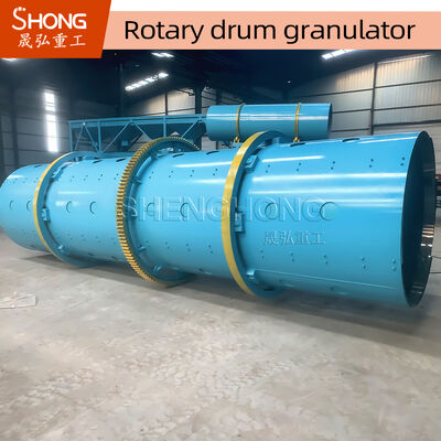 Granulator trống quay cho sản xuất phân bón hỗn hợp với công suất 1-20 tấn mỗi giờ và tỷ lệ phân hạt 70%