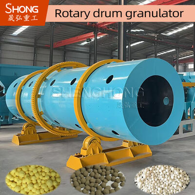 NPK phân bón hỗn hợp Granulator trống quay với 15-20 TPH Capacity và tỷ lệ phân hạt cao trong xây dựng thép cacbon