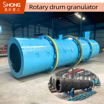8t/H 11.5r/Min Granulator trống quay chống ăn mòn cho sản xuất phân bón NPK