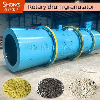 Thép không gỉ Rotary trống Granulator 8t / h Công suất 11.5r / min Tốc độ cho phân bón hữu cơ hợp chất