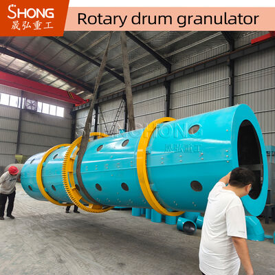 Loại trống Granulator phân bón hợp chất với công suất cao 10tph, Cấu trúc thép carbon / thép không gỉ và công suất 15KW