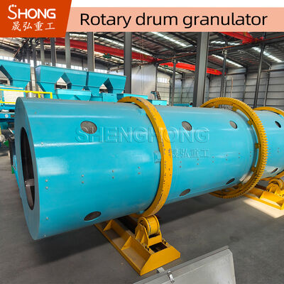 Máy tạo hạt trống quay lót cao su với tỷ lệ đóng bánh 70% để sản xuất phân bón chống ăn mòn