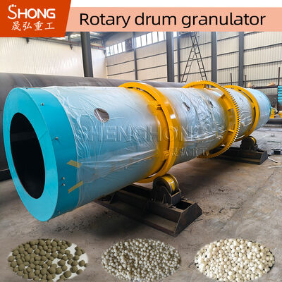 Máy Granulator trống quay với tốc độ quay 11 r/min, 1-20 T/H Capacity for Corrosion Resistant NPK Compound Fertilizer Production