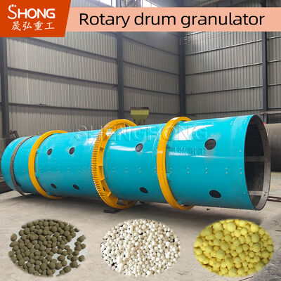 Máy Granulator trống quay cho phân bón hợp chất với 8-15T / H Capacity, tốc độ 11,5r / min, và Xây dựng thép carbon