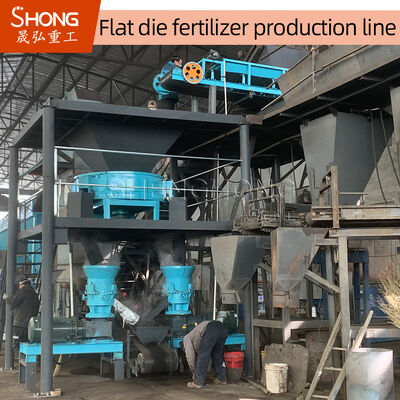 Đường dây sản xuất phân bón hữu cơ với 1-20 nghìn tấn mỗi năm với độ khô nhiệt độ thấp và cấu trúc cung có tỷ lệ phân hạt cao