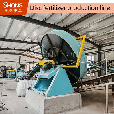 Dòng sản xuất phân bón hữu cơ Granulator đĩa cho 1-20 ngàn tấn mỗi năm với độ ẩm dưới 10% sử dụng vật liệu thô phân động vật