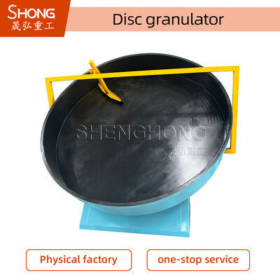 Máy tạo viên phân hữu cơ dạng đĩa 5mm với tỷ lệ tạo hạt 93% Cấu tạo thép carbon và ba cổng xả