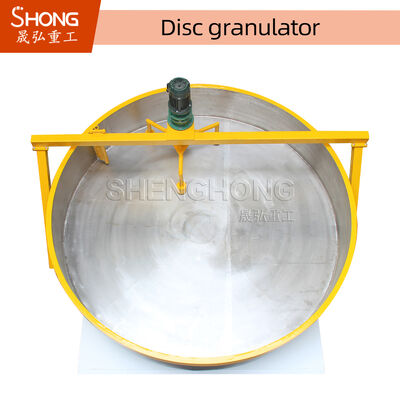 Granulator đĩa thép cacbon cho phân bón hữu cơ với hạt hình quả bóng và công suất 0,3-6 tấn/giờ