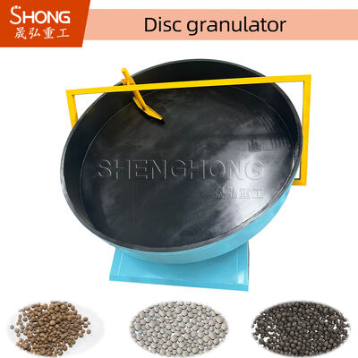 Bentonite hợp chất phân bón Granulator với 0,5TPH dung lượng vật liệu thép cacbon và nghiêng đĩa điều chỉnh