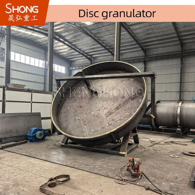 Disc Granulator phân bón hợp chất với 90% hạt đủ điều kiện có các máy cạo không có động lực và có động lực và độ nghiêng đĩa điều chỉnh