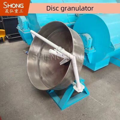 Máy tạo hạt dạng đĩa 1-2t/H với tỷ lệ tạo hạt 93% và điện áp 380V để sản xuất phân bón hữu cơ