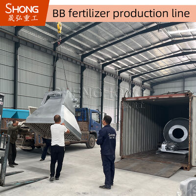 Dòng sản xuất phân bón BB công suất cao với hệ thống điều khiển PLC và vật liệu thép không gỉ