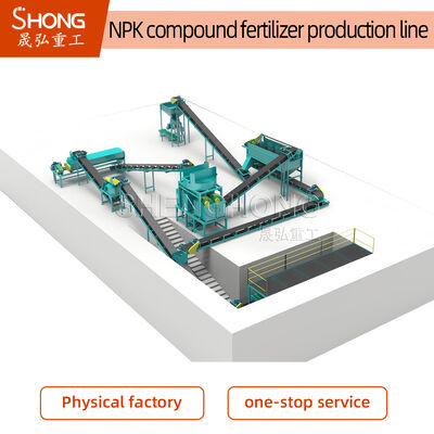 Dây chuyền sản xuất phân bón NPK hình bầu dục công suất 5-100 T/H và hàm lượng dinh dưỡng ≥90% dùng trong nông nghiệp