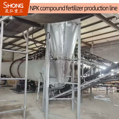 Đường dây sản xuất phân bón NPK có hàm lượng chất hữu cơ ≥ 30%, tổng hàm lượng chất dinh dưỡng ≥ 90% và kích thước hạt 2-4mm