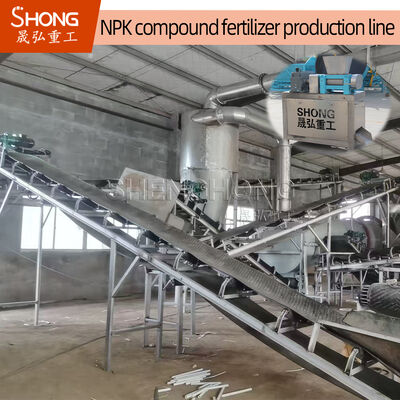 Đường dây sản xuất phân bón NPK với công suất 5-100 T / H 2-4mm Kích thước hạt và hàm lượng chất dinh dưỡng ≥90%