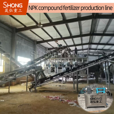 Dry Roller Press NPK dây chuyền sản xuất phân bón cho 10mm hình dạng không đều viên với 5-6 tấn mỗi giờ