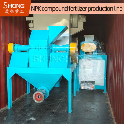 Máy tạo hạt lăn đôi để sản xuất phân bón hỗn hợp NPK với công suất 12-15 tấn mỗi giờ và tạo hạt bột khô