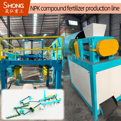 Dòng sản xuất phân bón NPK có công suất 10t/h với hạt hình dạng không đều và cuộn thép không gỉ