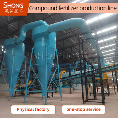 Dòng sản xuất phân bón NPK 20000t/năm với công suất chế biến 5t/h