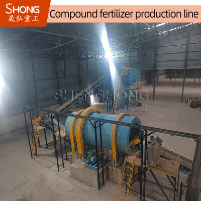 Granulator trống quay có tỷ lệ phân hạt cao cho sản xuất phân bón NPK có hàm lượng độ ẩm thấp và kích thước hạt có thể điều chỉnh