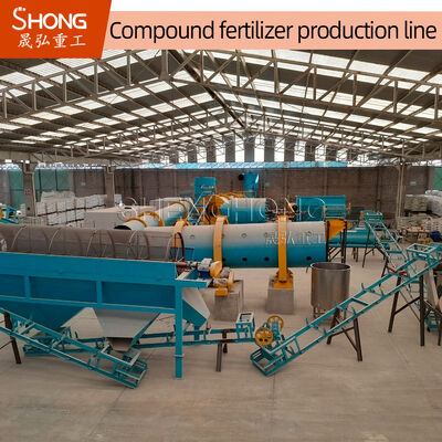 Dây chuyền sản xuất phân bón NPK tổng dinh dưỡng 90% với kích thước hạt 2-4mm và độ ẩm 2%