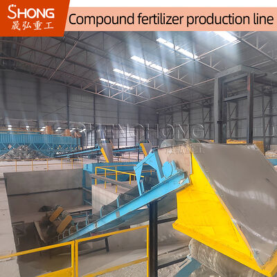 Nhà máy hạt NPK trống quay tiết kiệm năng lượng với khả năng thích nghi với nguyên liệu thô rộng và hạt hình quả bóng