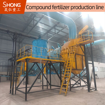 Dòng sản xuất phân bón NPK có công suất 5t/h với tỷ lệ phân hạt 90% và điện áp 380V để sản xuất hạt phân bón hữu cơ