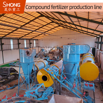 Đường dây sản xuất phân bón hỗn hợp NPK 15 tấn mỗi giờ cho hạt hình quả có tính tương thích ammonium nitrate