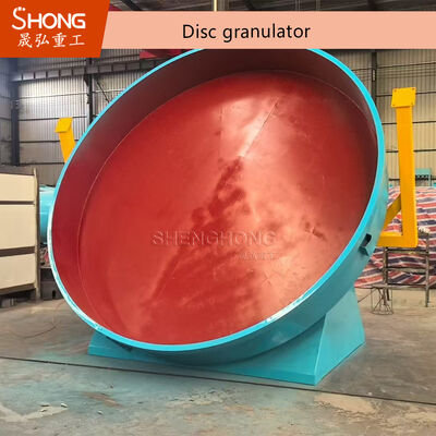Disc Granulator với tỷ lệ phân hạt 95% góc pan điều chỉnh cho hạt phân bón hình cầu tròn