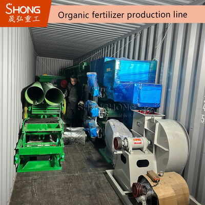 Dòng sản xuất phân bón hữu cơ với mười hệ thống quy trình hoàn chỉnh cho 1-20 nghìn tấn mỗi năm ở 380V hoặc Demand