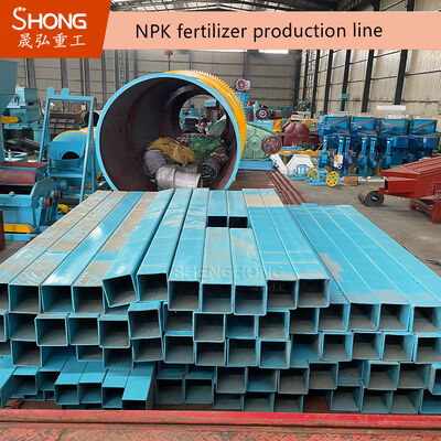 Đường dây sản xuất phân bón NPK hình bầu dục và không đều cho phân bón hợp chất điện áp tùy chỉnh