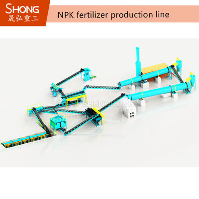 10 T/H Dry Extrusion NPK Fertilizer Production Line với Granulator Press Double Roller