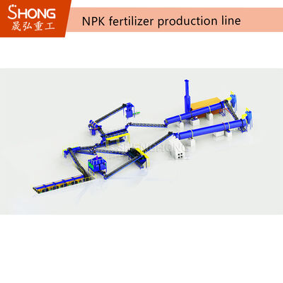 Chi phí đầu tư thấp PLC Tự động điều khiển Dễ vận hành Máy sản xuất phân bón NPK dạng hạt cho nhà máy vừa và nhỏ