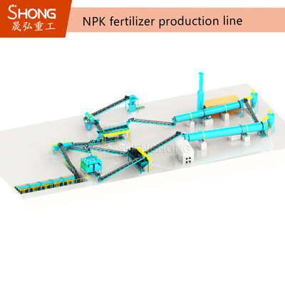 Thiết bị Granulation phân bón NPK tùy chỉnh của OEM với Granulation Press Roller và Capacity 1-20 T / H